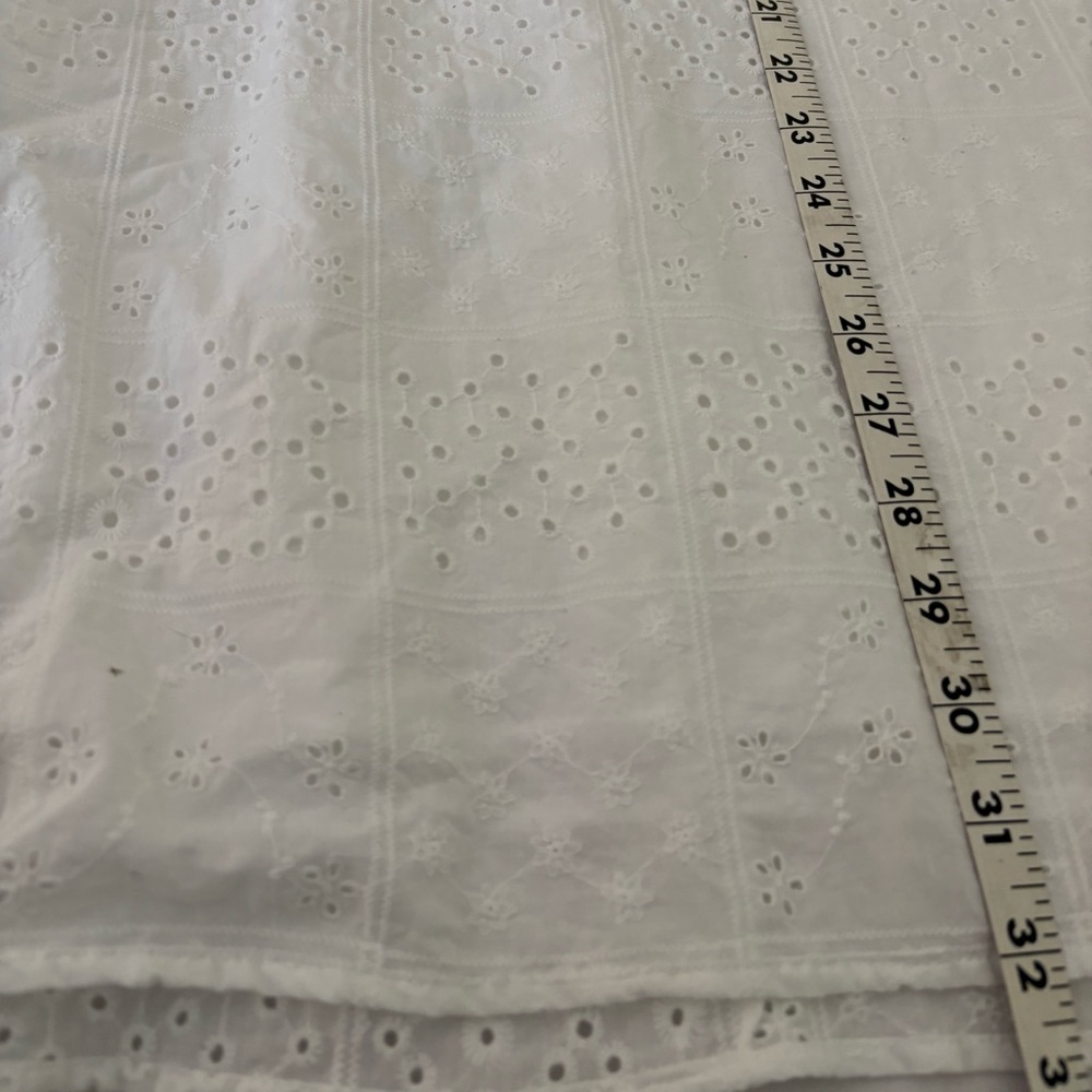 Blueberi Boulevard White Eyelet Summer Dress – Size Large - Picture 5 of 6